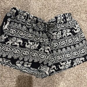 Elephant Print Women's Shorts